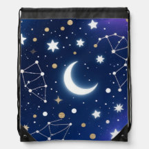 Celestial Starry Night Himmel Måne & Co