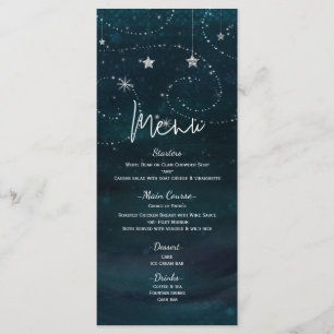 Celestial Starry Sky Swirls & Stars Menyprogram Meny