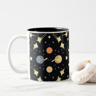 Celestial Stars & Planets Mug Två-Tonad Mugg