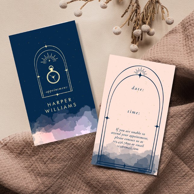 Celestial Stars Tarot Hair Stylist Beauty Tidsbeställning Kort (Skapare uppladdad)