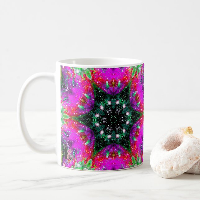 Celestial Stellar Kaleid Kaffemugg (Med munk)