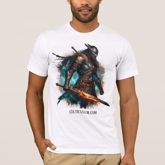 Celestial Stroll Celtic Valor T Shirt (Framsida)