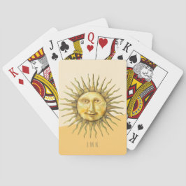 Celestial Sun Ansiktsfärgblock Monogram Casinokort