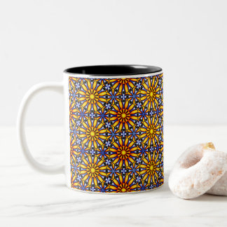 Celestial Sun Mandala  Stone Coaster Två-Tonad Mugg