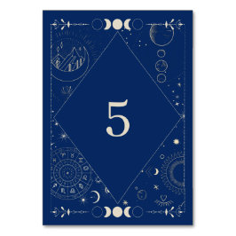 Celestial sun moon cosmic ethereal wedding  bordsnummer