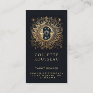 Celestial Sun Moon Tarot Reader Visitkort