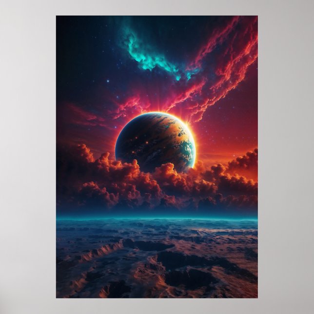 Celestial Sunrise Poster (Framsidan)