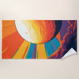 Celestial Sunset Beach Towel