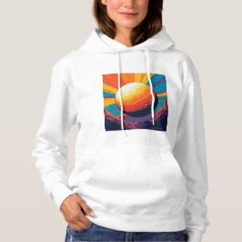Celestial Sunset Kvinnors T-Shirt Hoodie