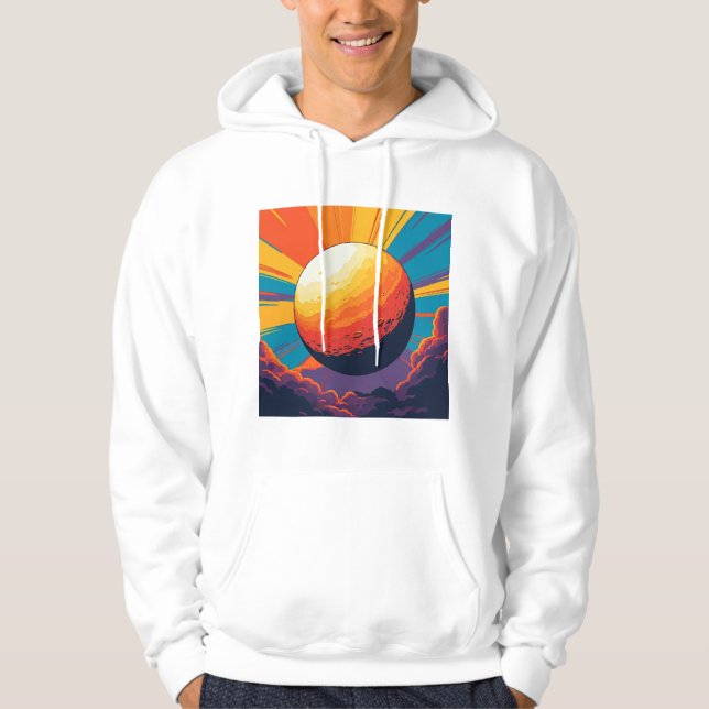 Celestial Sunset Men’s T-Shirt Hoodie (Framsida)