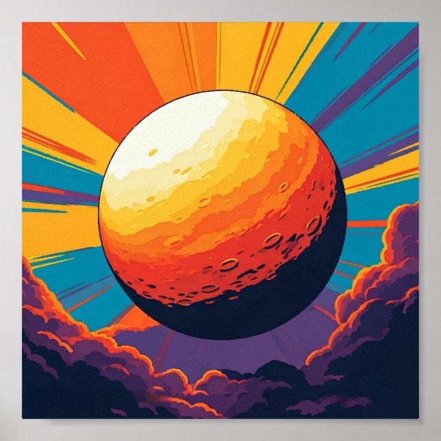 Celestial Sunset Poster (Framsidan)