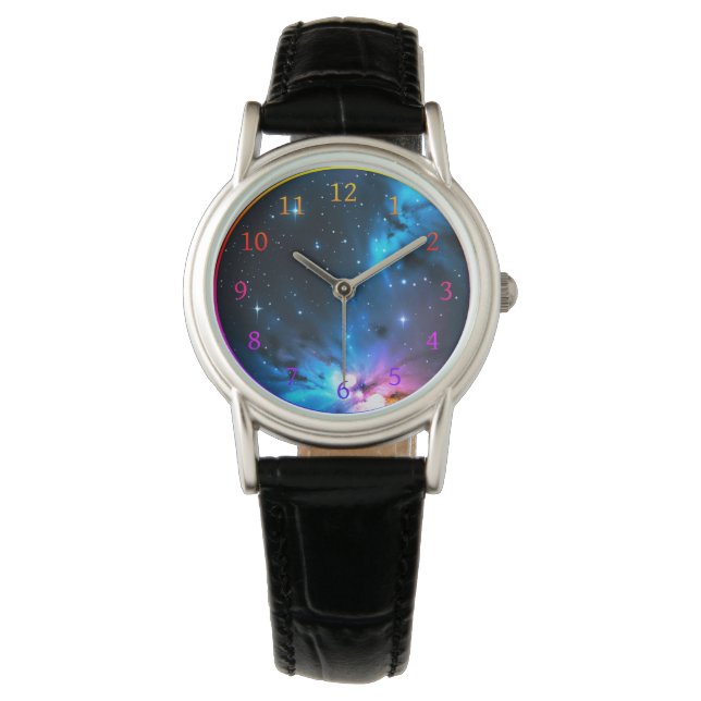 Celestial Swirls of Stars Armbandsur (Framsida)