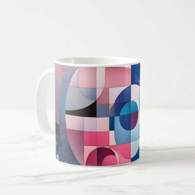 Celestial symmetri: Geometriska former - blåsor oc Kaffemugg (Framsida vänster)