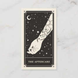 Celestial Tarot Black Tattoo-kort Visitkort