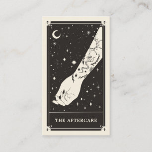 Celestial Tarot Black Tattoo-kort Visitkort