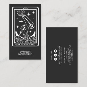 Celestial Tarot Frisörskål Kolgrå Visitkort
