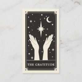 Celestial Tarot Gratitude, tack Affärskort Visitkort