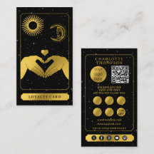 Celestial Tarot Hairdresser Black Guld Tack