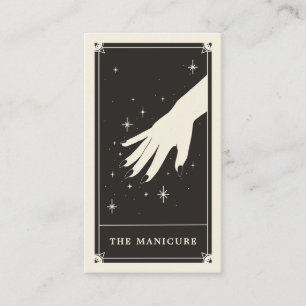Celestial Tarot Nail Technician Affärskort Visitkort
