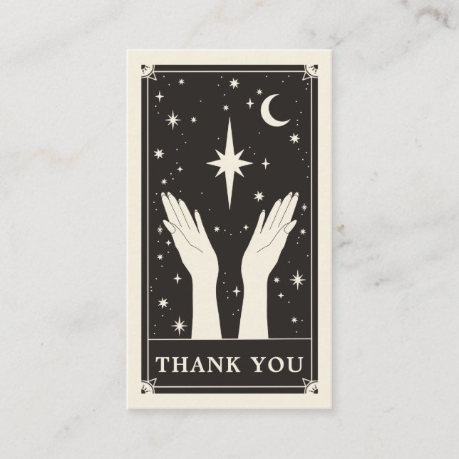 Celestial Tarot tack för det lilla Affärskortet Visitkort (Framsida)