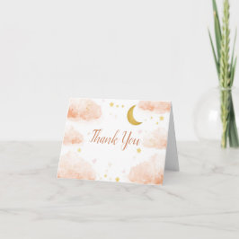 Celestial Thank You Card | Watercolor Clouds Tack Kort