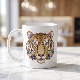 Celestial Tiger Mugg Lyx Linje Konst
