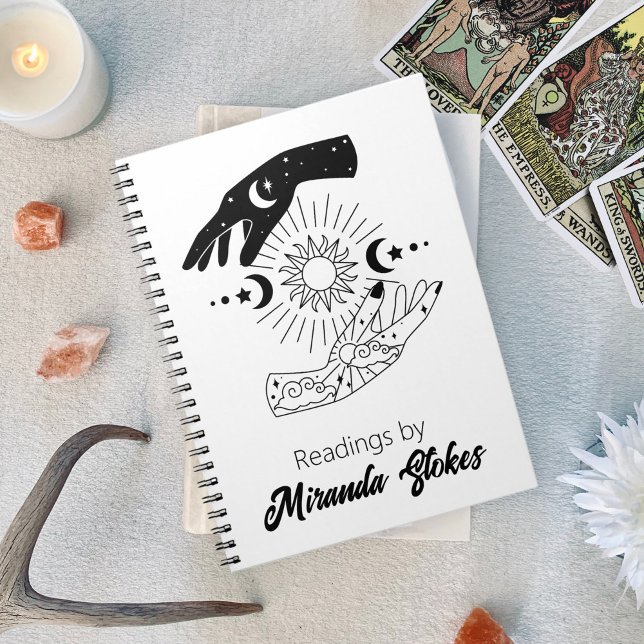 Celestial Trendy Sun & Moon Hands Tarot Journal Anteckningsbok (Celestial Trendy Sun & Moon Hands Tarot Journal)