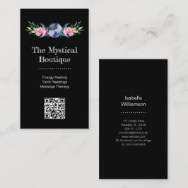 Celestial Triple Måne Goddess Metaphysisk QR-kod Visitkort