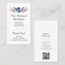 Celestial Triple Måne Goddess QR Code Tack Bu