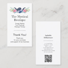 Celestial Triple Måne Goddess QR Code Tack Bu Visitkort
