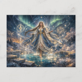 Celestial Trollkvinna Fantasy Postkort Vykort