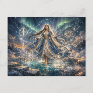 Celestial Trollkvinna Fantasy Postkort Vykort