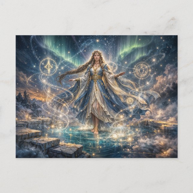 Celestial Trollkvinna Fantasy Postkort Vykort (Framsida)