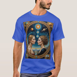 Celestial Twin Goddesses Portal Shirt T Shirt