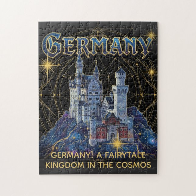 Celestial Tyskland Neuschwanstein Slott Konst Pussel (Vertikal)