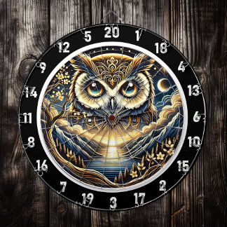 Celestial Uggla har Dartboard Design Darttavla