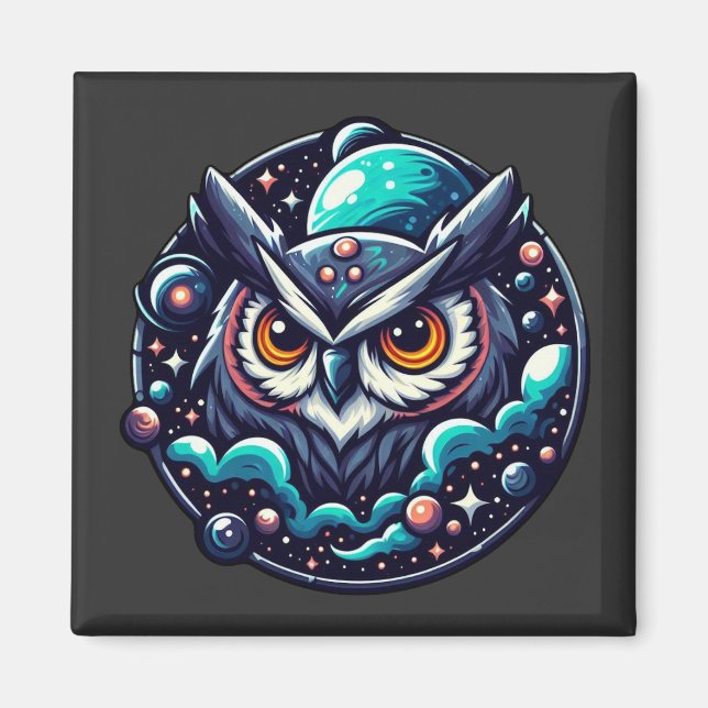 Celestial Uggla Magnet (Framsidan)