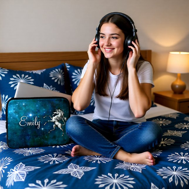 Celestial Unicorn Anpassade Laptop Fodral (Skapare uppladdad)
