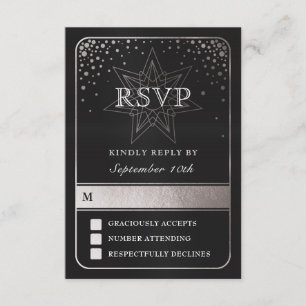 Celestial Union Bröllop OSA Card (Silver) Kort
