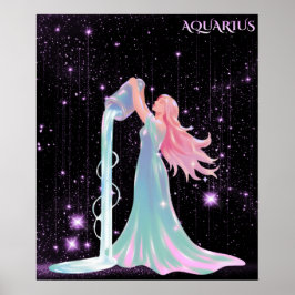 Celestial Vattumannen – Astrologi Konst Poster