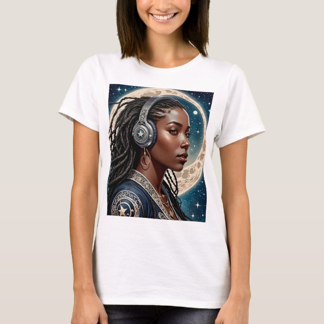Celestial Vibes T-Shirt Cosmic Music Tee (Framsida)