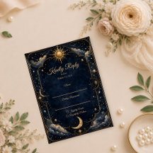 Celestial Vintage Astrologi Bröllop