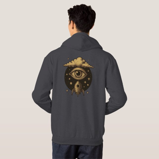 CELESTIAL VISION – The Eye That Launches Dreams Hoodie (Hel baksida)