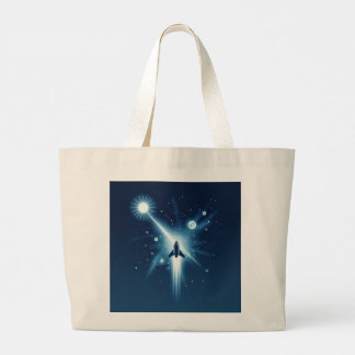 Celestial Voyage: Gravity Tote Bag Design" (Redige Jumbo Tygkasse