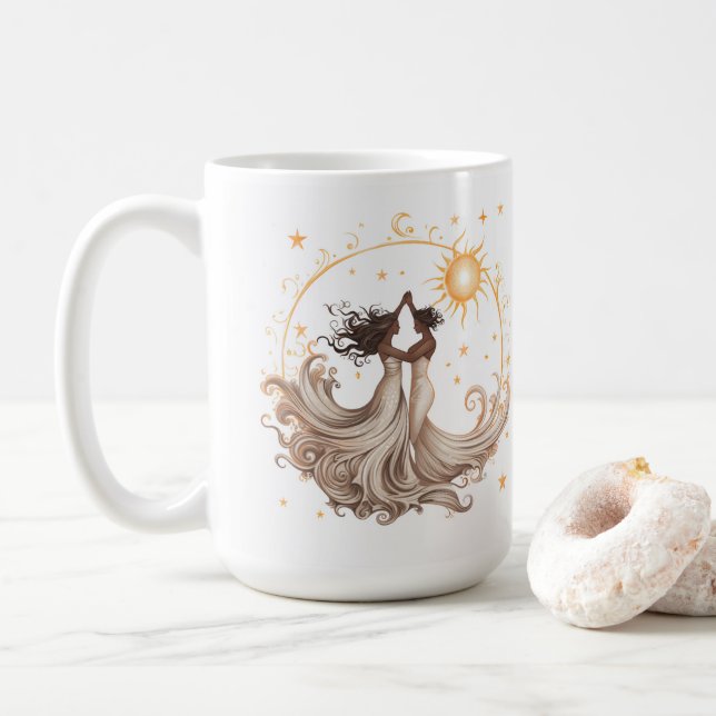 Celestial Waltz of Women Kaffemugg (Med munk)