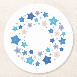 Celestial Waltz Underlägg Papper Rund