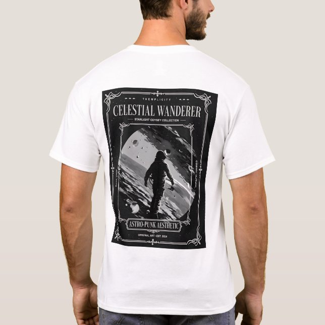 Celestial Wanderer Astro-Punk T Shirt (Baksida)