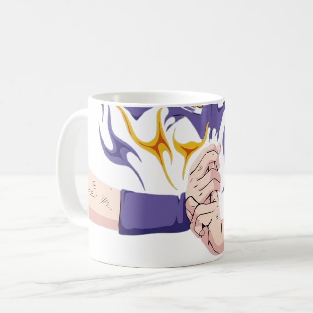 🌀Celestial Warrior & Nine-Tailed Spirit Kaffemugg (Framsida vänster)