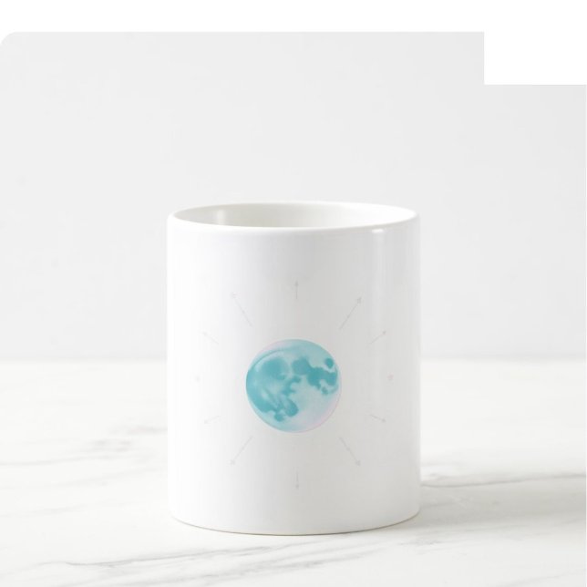 Celestial Watercolor Mugg - Teal & Violett (Skapare uppladdad)
