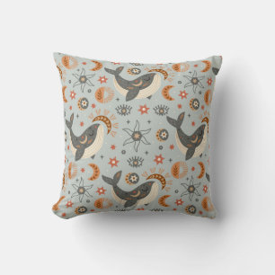 Celestial Whale Bohemian Mönster Kudde